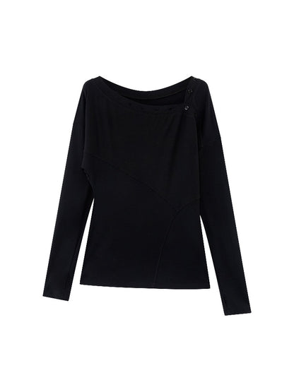 Off-Shoulder Draped Tee