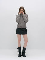 Wool Belted A-Line Skort