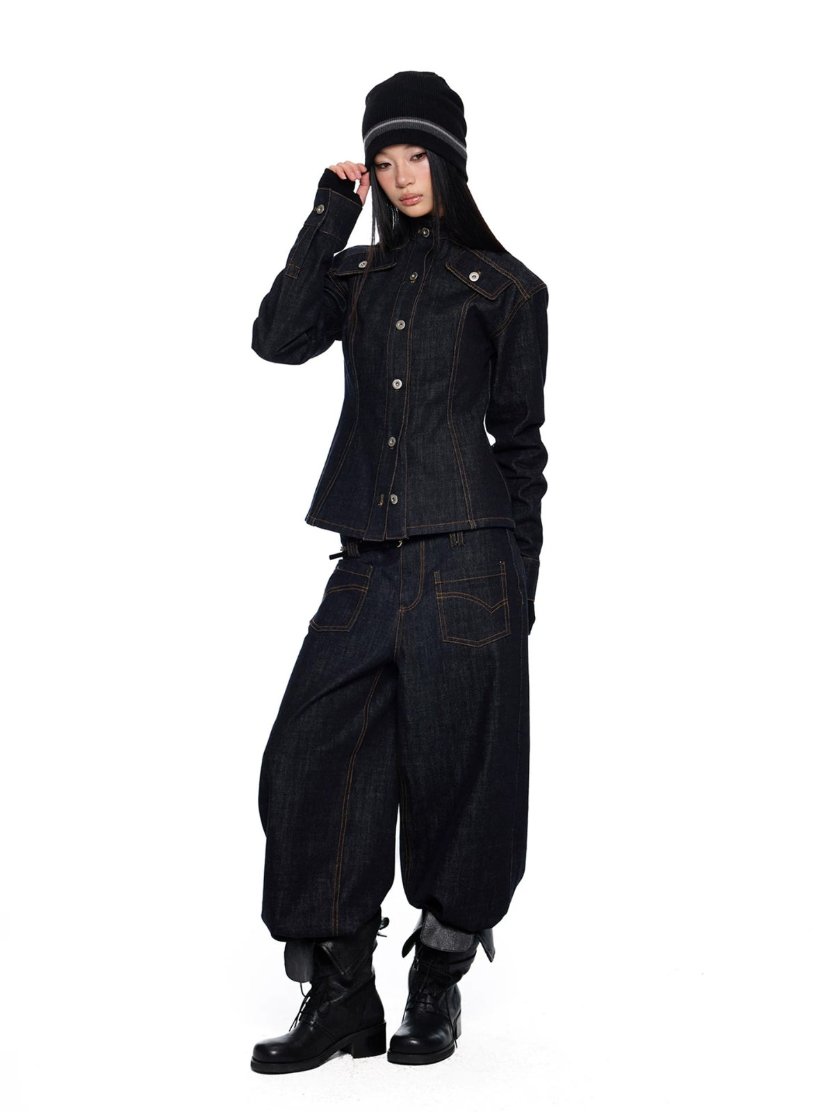 Vintage Denim Jacket &amp; Pants Set