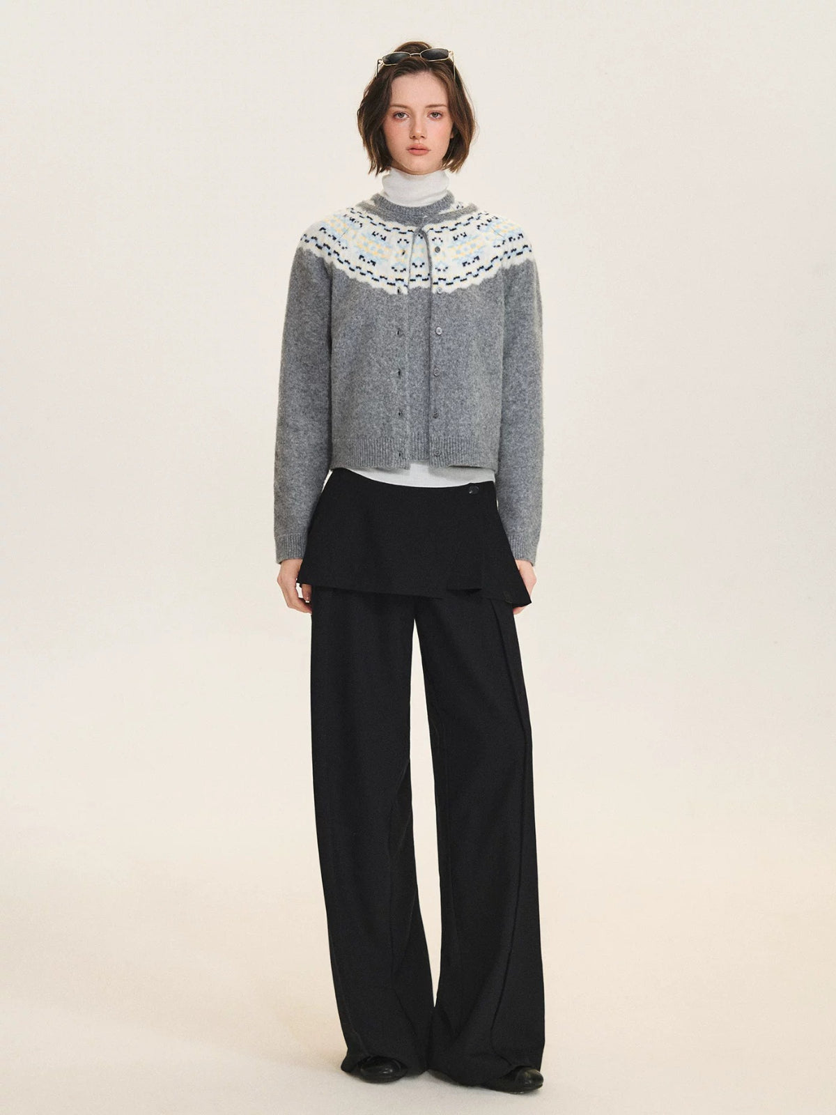 Fair Isle Cardigan &amp; Sweater Set