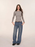 Contrast Striped Top & Pants Set