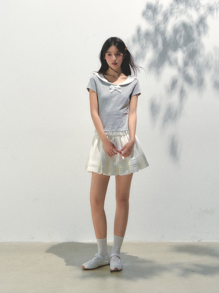 Lace Bow Retro T-shirt