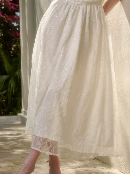 Sequin Lace Slip Dress