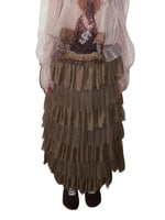 Layered Lace Tulle Midi Skirt