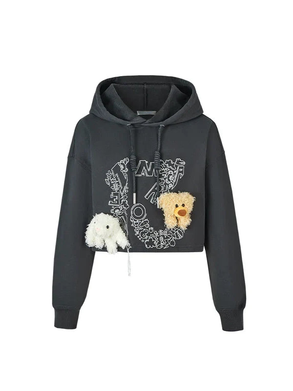Embroidery Logo Pattern Hoodie