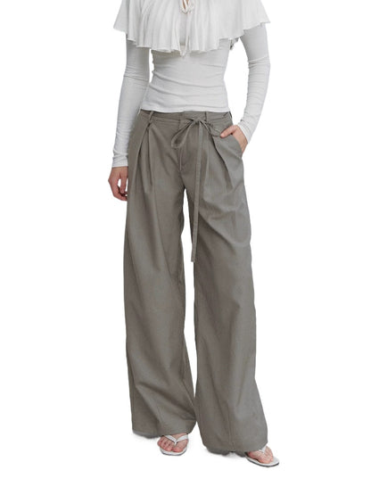 Pleated Wide Leg Pants