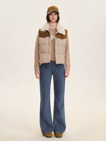 Western Detachable Collar Down Vest