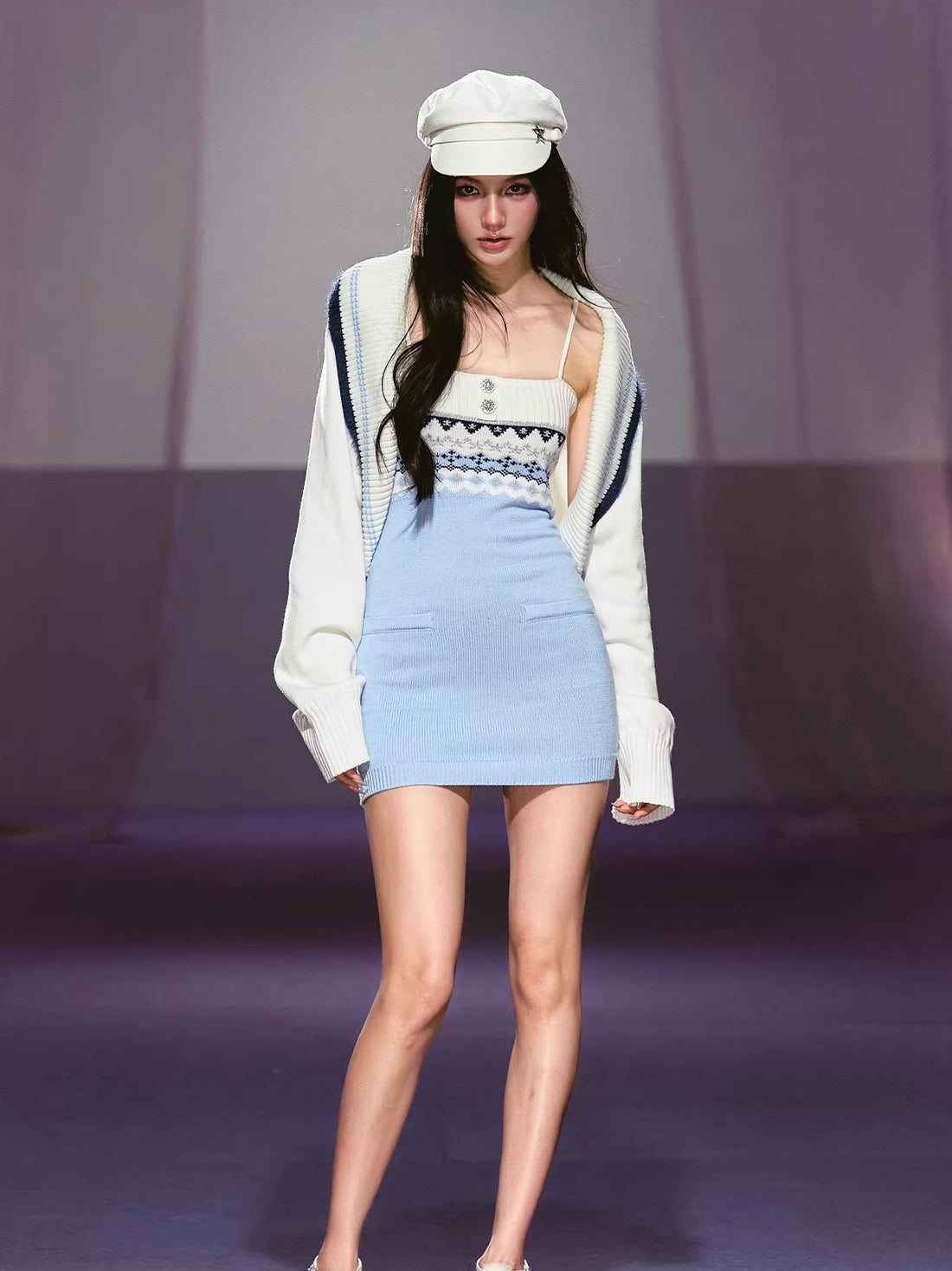 Fair Isle Knit Dress Set