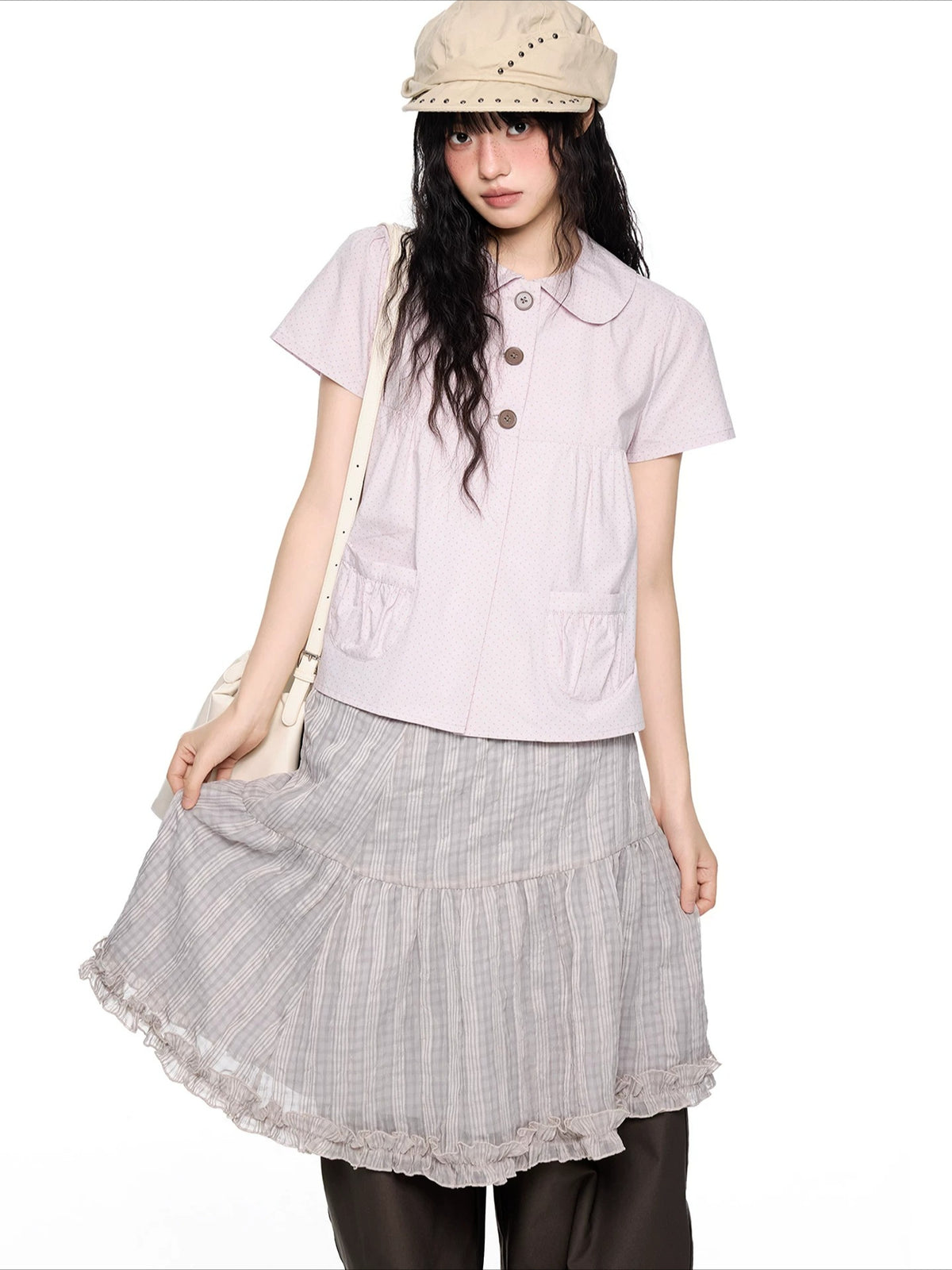 Polka Dot Peter Pan Tee