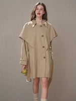 Comfy Chestnut Trench Coat