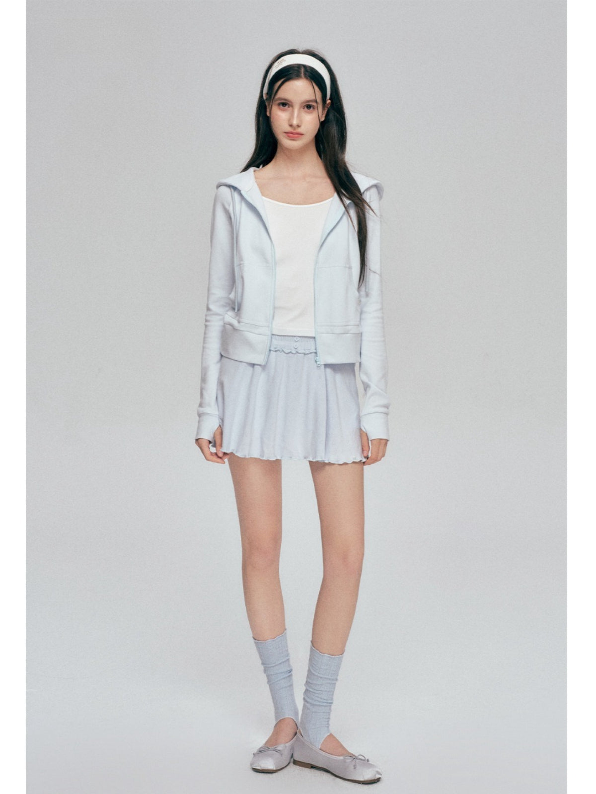 Contrast Hooded Sweatshirt