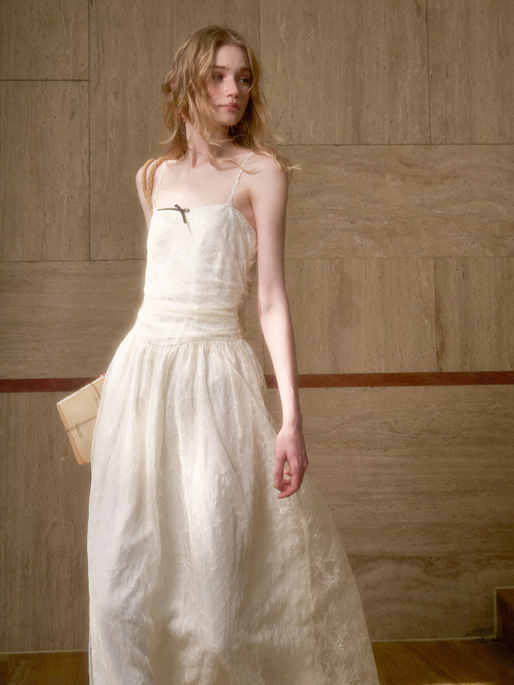 Lace Sequin  Camisole Dress