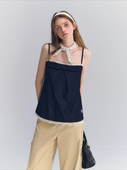Lace Bow Cami Top