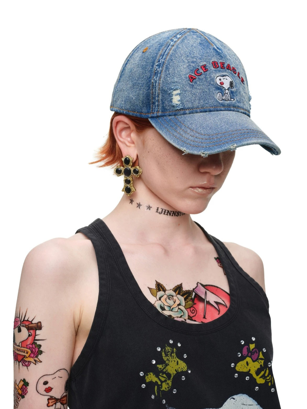Washed Denim Cap
