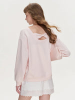Lace Bow Sweatshirt