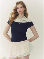 Layered Doll Collar Shirt
