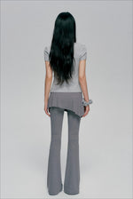 Layered Flare Yoga Pants