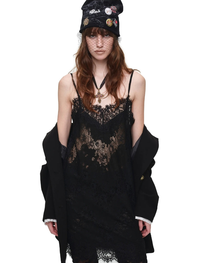Black Contrast Layered Blazer