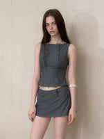Tailored Mini Skirt Set