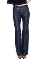 Coated Straight Jeans
