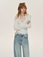 Layered Bolero Long Sleeve Top