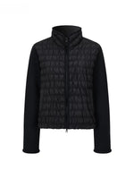 Quilted Down Knit Patchwork Jacket