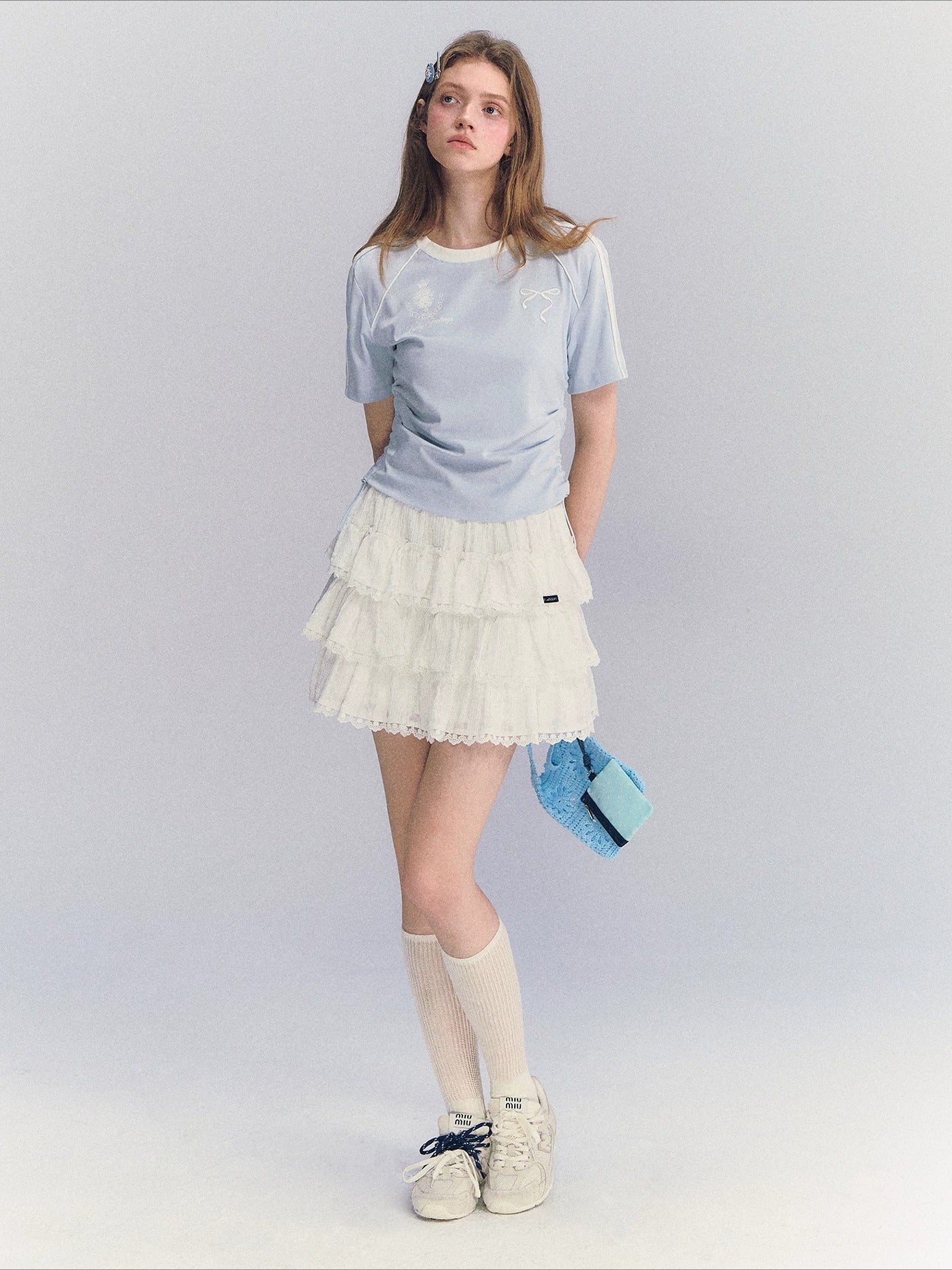 Contrast Drawstring Tee