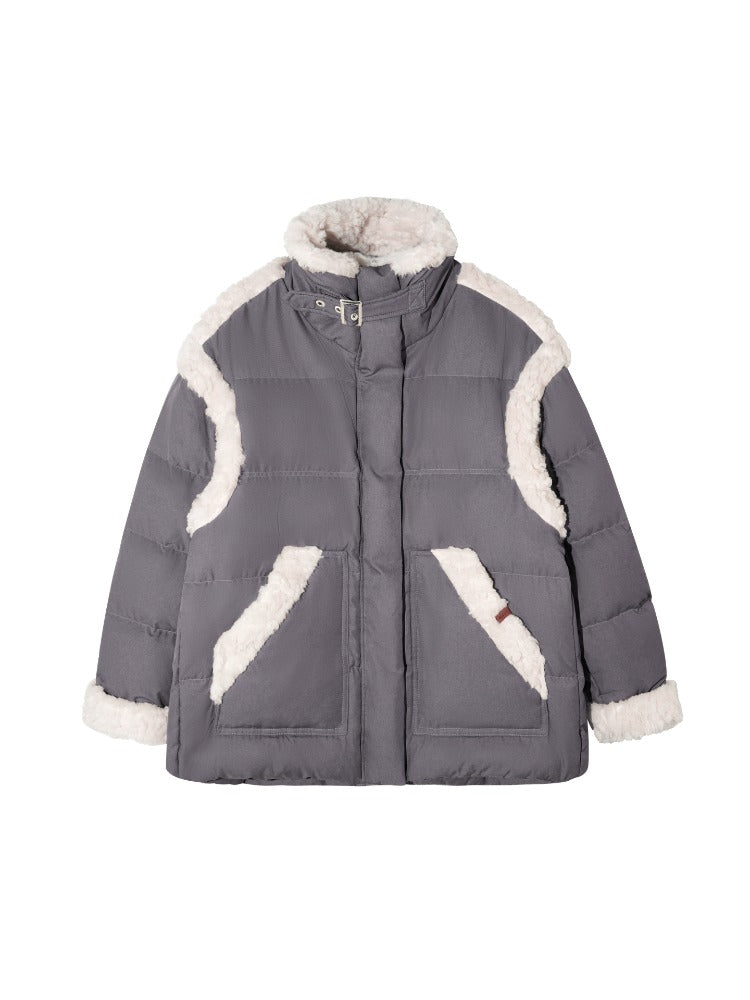 Sherpa Panel Down Jacket