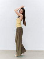 Icy Knit Halter V-neck Top