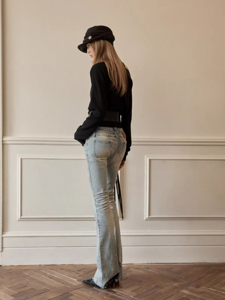 Acetate Cashmere Layered Cardigan