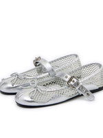 Fishing Net Woven Flat Mary Jane Shoes