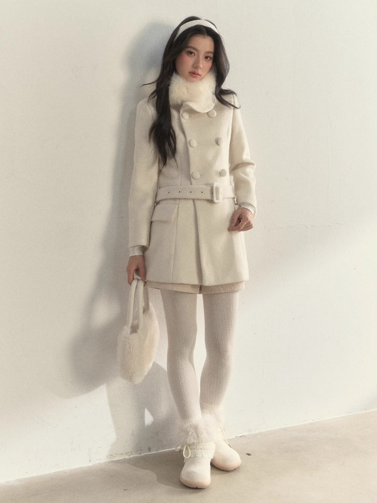 Cable-Texture Cotton Tights