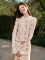 Floral Knit Layered Set