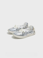 Silvery Ballet Bow Flats