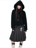 Hooded Button Jacket