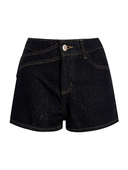 Denim Straight Shorts