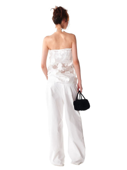 White Shell Transparent Bustier
