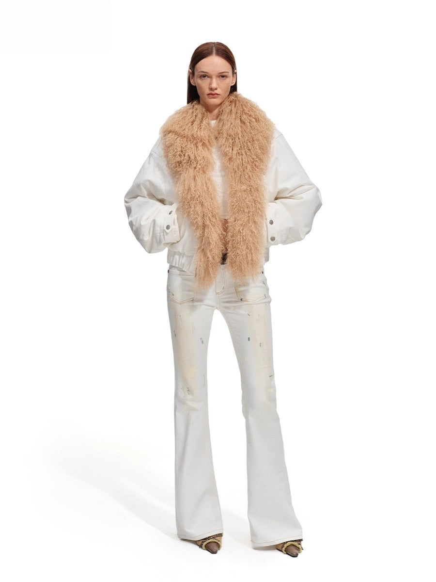 Polar Flare Stretch Denim Pants