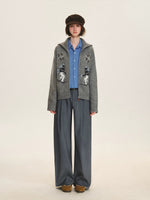 Minimalist Pleated Wide Leg Trousers