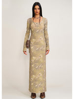 Vintage Hurricane Silk Fade Body Dress Hurricane Camouflage