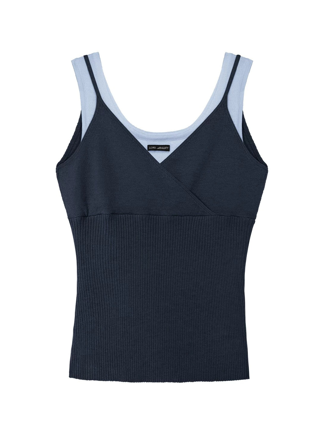Contrast Wool Blend Three-Piece Set