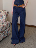 Striped Denim Set