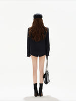 Detachable Shearling Collar Coat