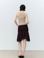 Draped Knit Tank Top