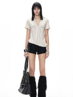 Diamond V Neck T-Shirt