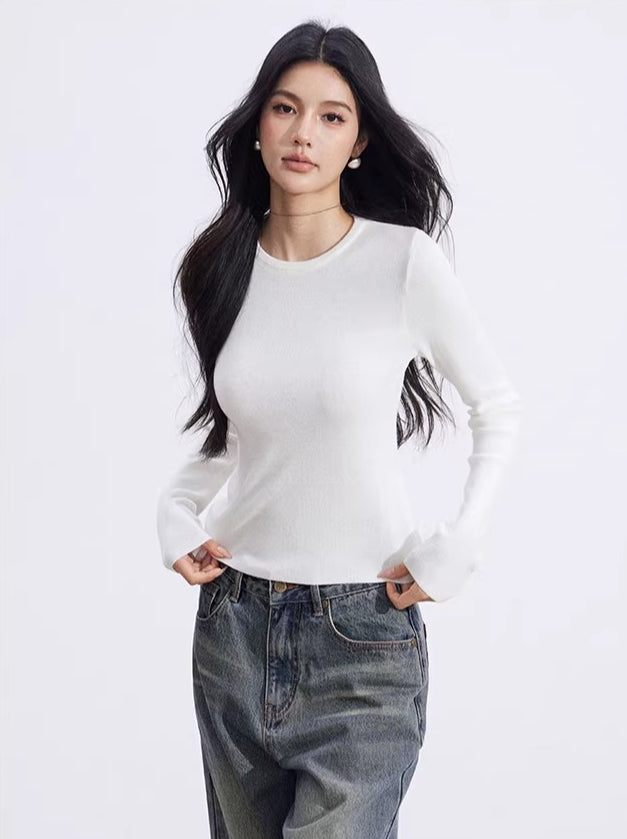 Gray Knit Layered Set