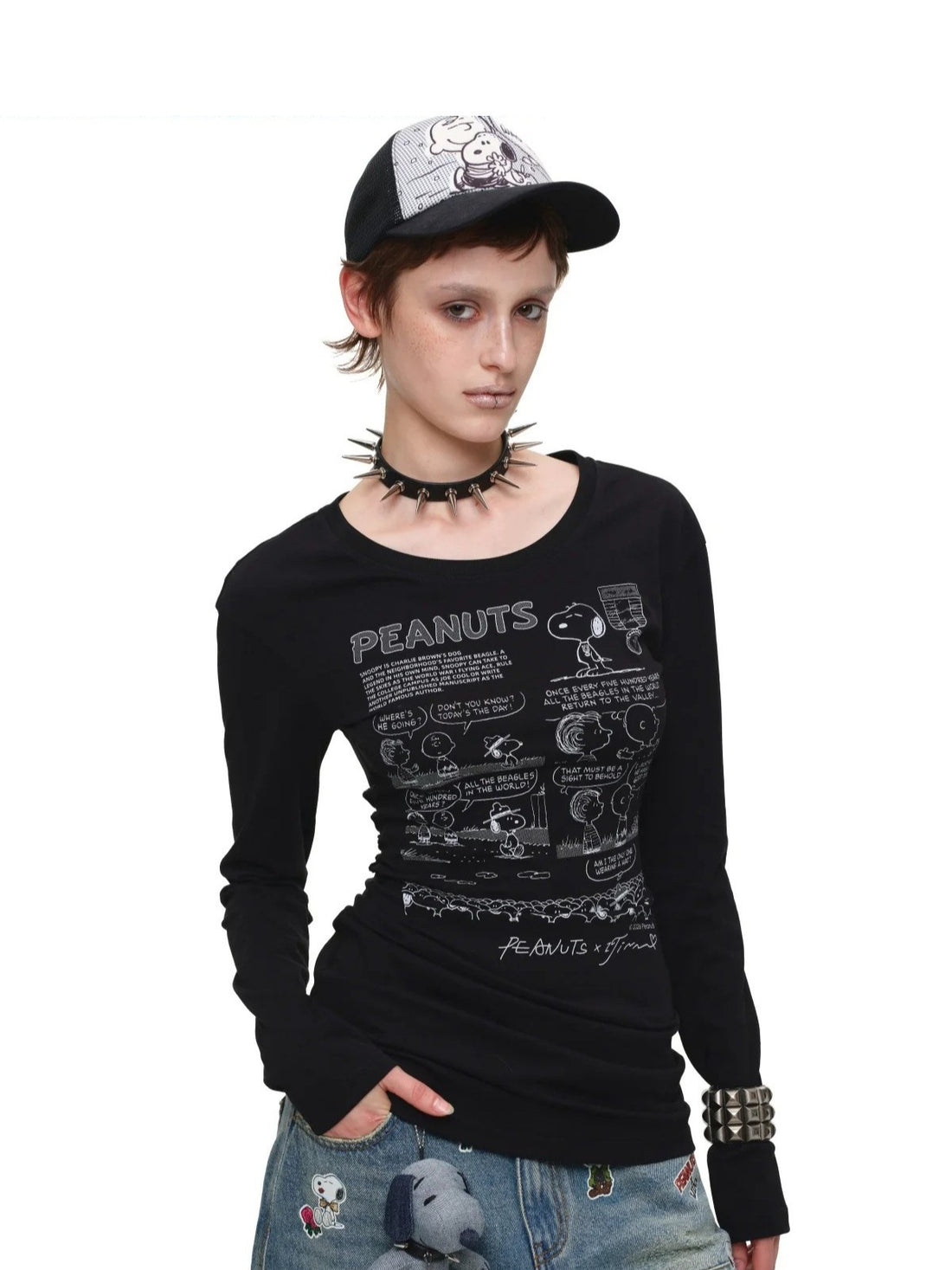Comic Cutout T-Shirt Dress