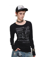 Comic Cutout T-Shirt Dress