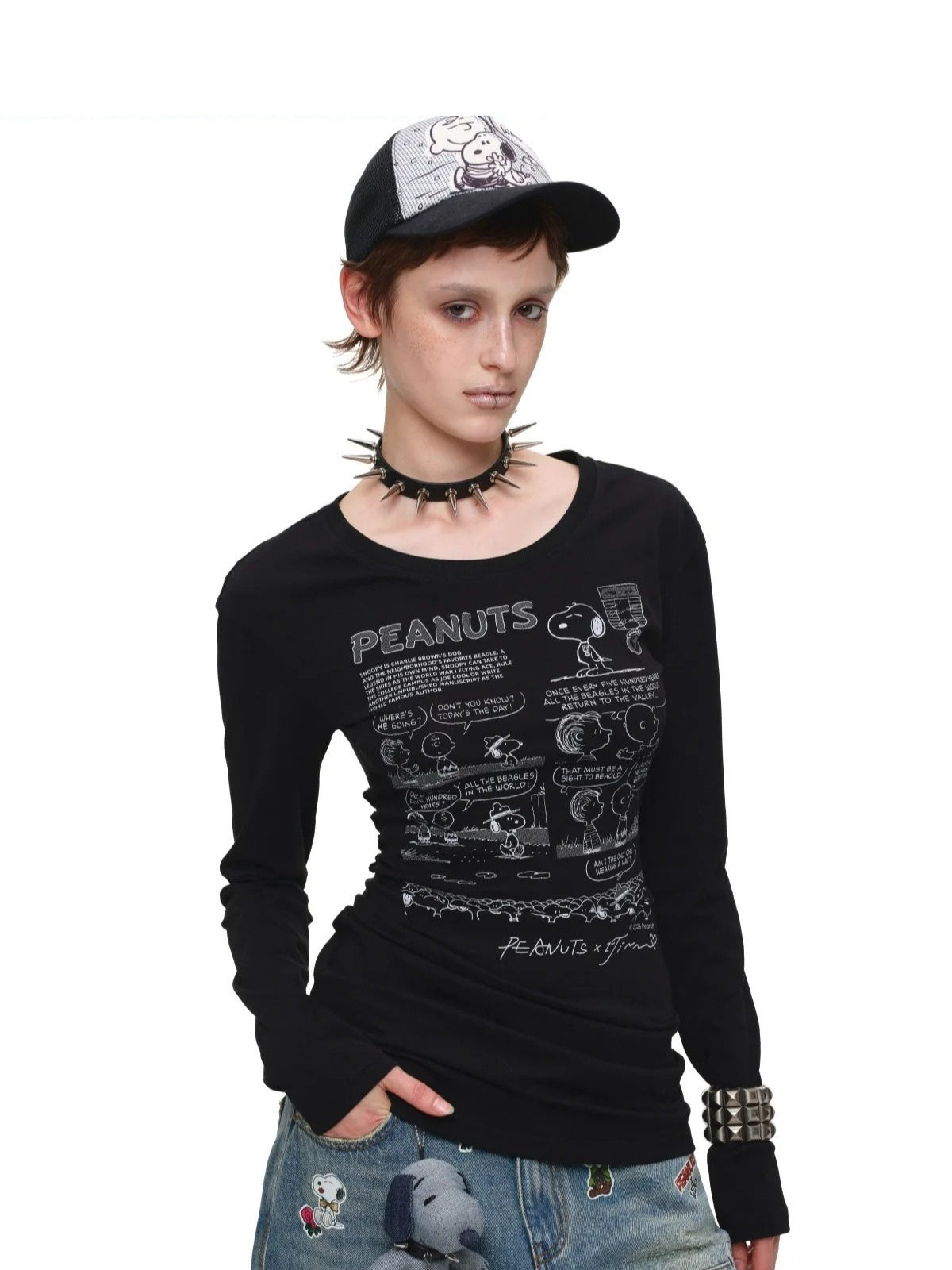 Comic Cutout T-Shirt Dress