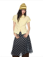 Plaid Cropped Shirt
